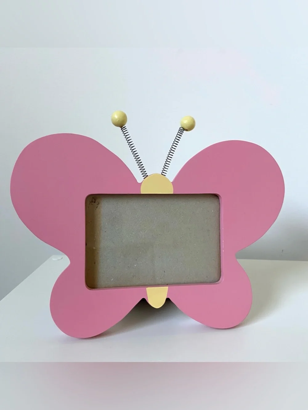 Pink Butterfly Photo Frame | Cute Spring Decor | Nursery & Desk Accent